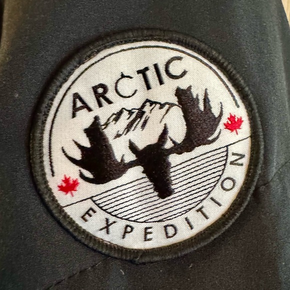 Attic Expedition Chevron Quilted Down Coat - Picture 8 of 13